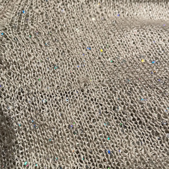 J Crew sparkly V-neck sheer knit sweater XS - Picture 12 of 16